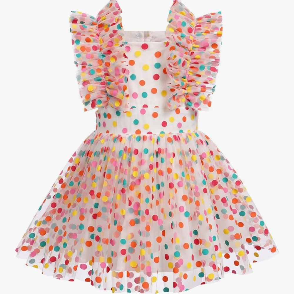 Colorful Polka Dot Dress